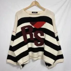 RAF SIMONS 22AW ルーズフィット ジャカード RSニットセーターのサムネイル