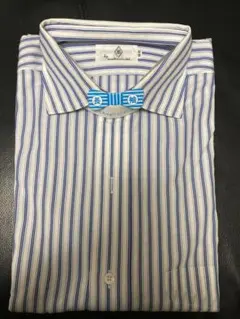 クリーニング済！AVON HOUSE メンズ　長袖　ワイシャツ　ストライプ