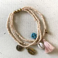 在庫処分 送料無料 アジアン エスニック ブレスレット ビーズ チャーム-71