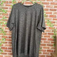 GU ラグランスリーブ Tシャツ グレー