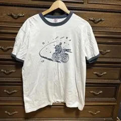 CROSS & STITCH バイクグラフィック Tシャツ X-LARGE