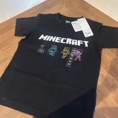 Minecraft ブラック Tシャツ 130　ユニクロ