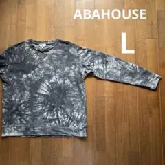 ABAHOUSE タイダイ柄 グレー トレーナー