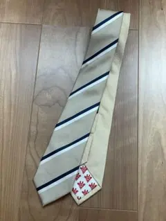 美品　giraffe ベージュ ストライプ ネクタイのサムネイル
