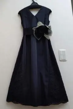 ブラックフォーマル ロングワンピース