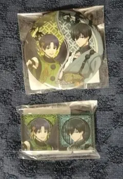 ブルーロック スマイルベースカフェ 天狗茶亭 缶バッジ　アクリルブロック　潔/凛