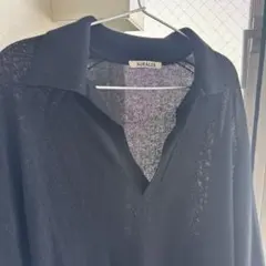 AURALEE スキッパーニット ブラック　オーラリーのサムネイル