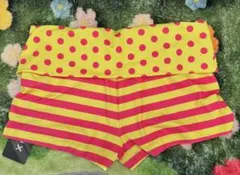 SHEIN X 水玉ストライプショートパンツ