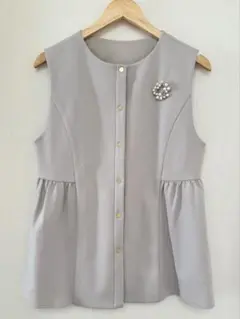 グローバルワーク　卒入学　入学式　オケージョン　ペプラム　ベスト　ジレ