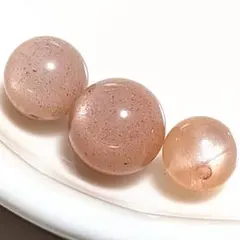 天然石　オレンジムーンストーン　3個セット