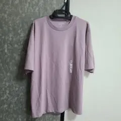 GU　ドライポンチクルーネックTシャツ　M　ピンク　未使用のサムネイル