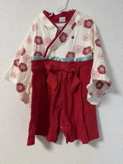 袴ロンパース 80