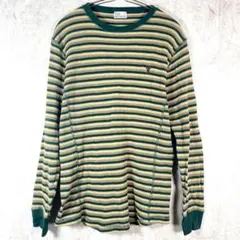 【コーエン/Coen】ワッフルボーダー カットソー メンズ 【S】I04-6