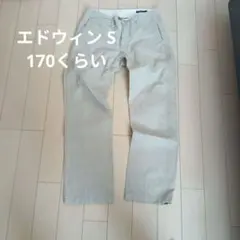 ★美品★EDWIN LOOSE STRAIGHT チノパン Sサイズ ベージュのサムネイル