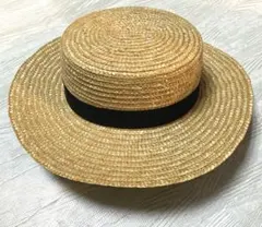 Ray BEAMS レイビームス　ストローハット　麦わら帽子　カンカン帽