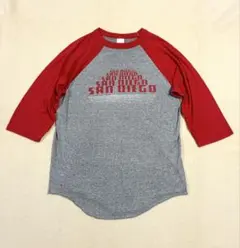 ラグラン Tシャツ サンディエゴ プリント アメリカ製 USA製 XLのサムネイル