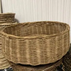 1990年代キャトルセゾン購入ラタンサークルバスケットフルーツバスケットレトロ
