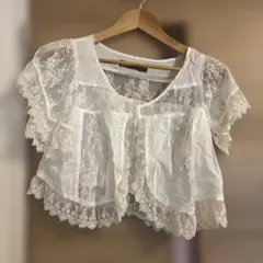 Ehyphenworld gallery レースボレロ ホワイト