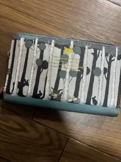 猫のダヤン　池田あきこ　わちふぃーるど　2つ折り財布　カニカン付き　スナップ式