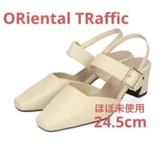 ORiental TRaffic スクエアトゥバックルベルトパンプス