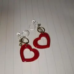 ハート　イヤリング