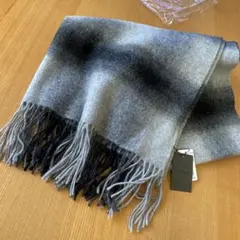 CLOVEウール100%マフラー ショール ストール新品タグ付