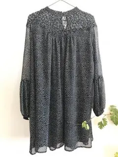 ZARA BASIC ドット レースワンピース