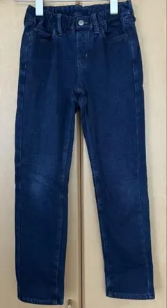 UNIQLO 130サイズ ダークブルー デニムパンツ