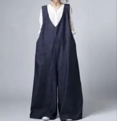 patterntorsoデニムサロペット ゆったり体型カバー✨美品✨