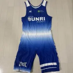値下げ可　レスリング　シングレット　青　Lサイズ