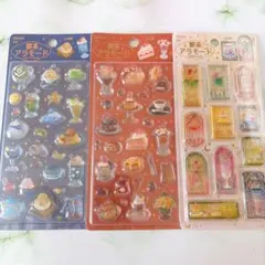 【正規品】　きゅるるんシール シール　喫茶アラモード 3枚セット　うるちゅる