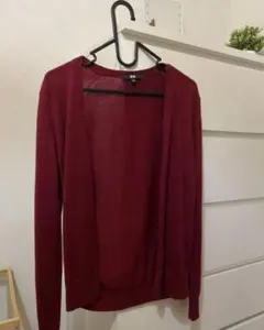 美品 ユニクロ|UNIQLO カーディガン　ウール100%