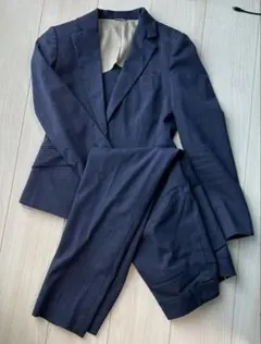 P.S.FA スーツ　上下セット　ネイビーチェック　9号
