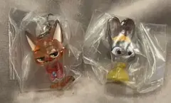 【新品未開封】ズートピア2 めじるしアクセサリー　ニック ジュディ　ガシャポン