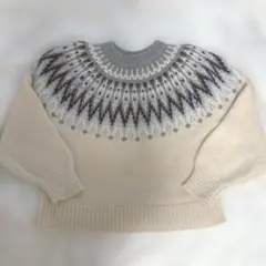 アーバンリサーチ　ノルディック柄ニット
