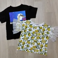 アラジン レモン柄 トップス 2枚セット