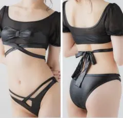 PHARFAITEパルフェット 3Dフィットレトロスクール水着SGS素材 ピンク
