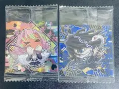 鬼滅の刃　にふぉるめーしょんウエハースシール　伊黒小芭内　甘露寺蜜璃　2枚