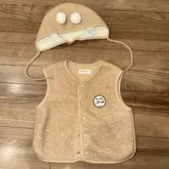 happyland Mon amie ベビーベストと帽子セット 90cm