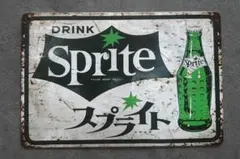 送料込み※新品/レトロブリキ看板/アンティーク スプライトSprite1枚