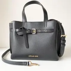 【極美品】MICHAEL KORS EMILIA 2way トートバッグ 黒