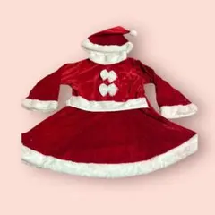 訳あり⭐️新品⭐️子供用ベルベット調サンタコスチューム