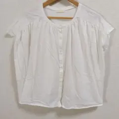 ご*や様 ホワイトノースリーブシャツ