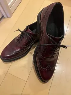 Pertini ウィングチップ レザーシューズ ボルドーのサムネイル