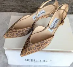 ♡新品同様♡ＮＥＢＵＬＯＮＩ Eネブローニ レオパードパンプス23.5箱・袋付きのサムネイル