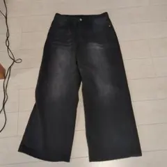 ダークグレー ブーツカットデニム