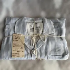 MUJI 120-130 二重ガーゼパジャマ