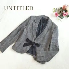 【アンタイトル】 レディース リボン付きジャケット サイズ2