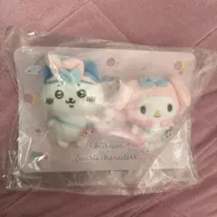 ちいかわ × サンリオ ペアブローチ ハチワレ × マイメロディ