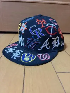 NEW ERA 9FIFTY MLB 総柄刺繍 キャップ